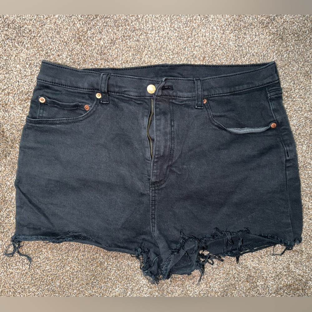 PINK Victoria's Secret Black High Waist Shorts